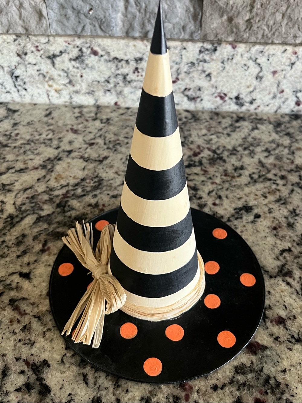 Mackenzie-Childs Good Witch Hat. In very good used condition. 8" dia., 10" tall - Picture 6 of 11